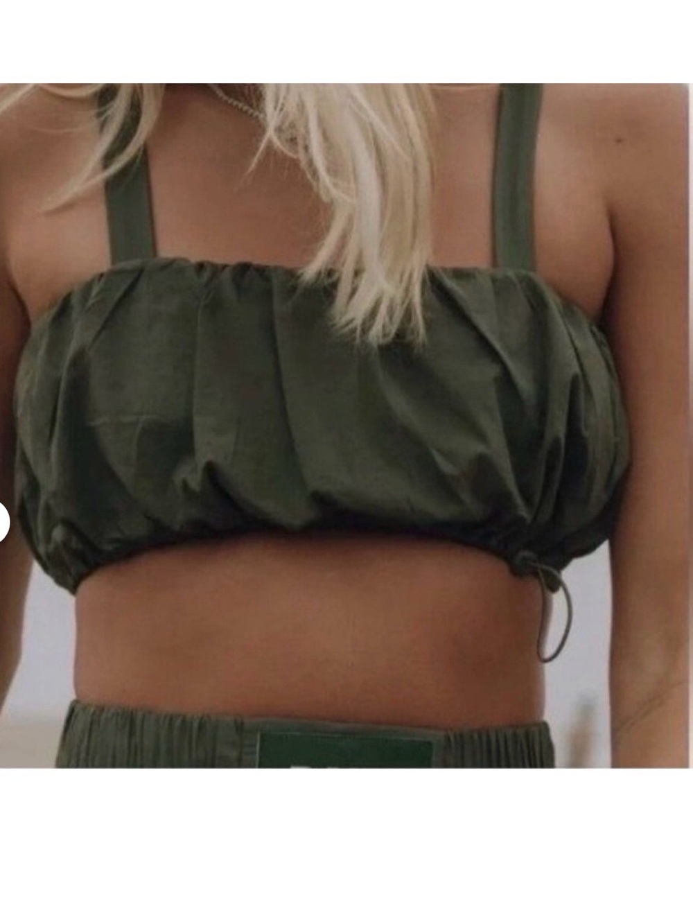 Daily Drills Bubble Crop Top Sports Bra